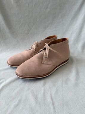 Peter Millar Heritage Suede Chukka Boots Mens Size 10 M Beige Tan Brazil MS19F12